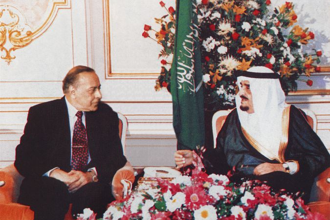 Heydər Əliyev və Səudiyyə Ərəbistanının kralı Fəhd Əbdül Əziz-Əl-Səud. Ər-Riyad, 11 iyul 1994.
