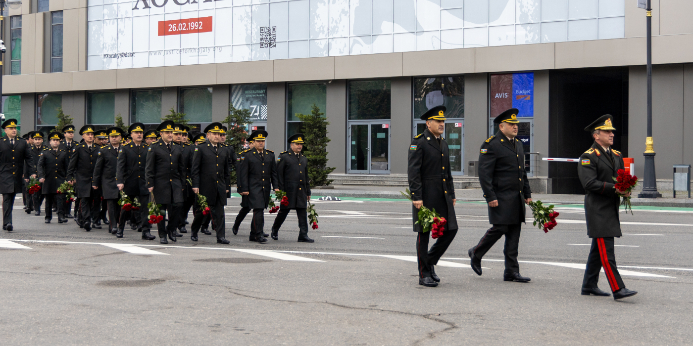 SOMDA-nın əməkdaşları Xocalı soyqırımı abidəsini ziyarət ediblər