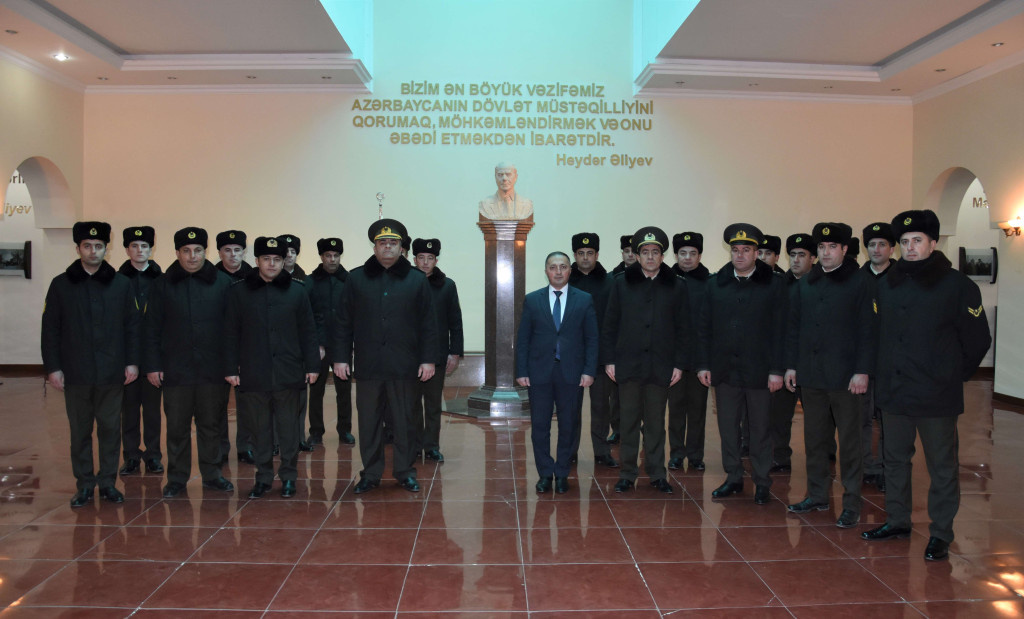 Strateji Obyektlərin Mühafizəsi Dövlət Agentliyinin Yevlax regional idarəsinin şəxsi heyəti Heydər Əliyev Mərkəzində olublar