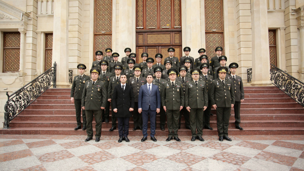 Strateji Obyektlərin Mühafizəsi Dövlət Agentliyinin Xaçmaz regional idarəsinin şəxsi heyəti Heydər Əliyev Mərkəzində olublar