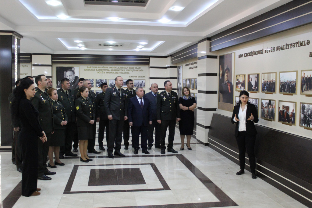 Strateji Obyektlərin Mühafizəsi Dövlət Agentliyinin Qaradağ regional idarəsinin şəxsi heyəti Heydər Əliyev Mərkəzində olublar