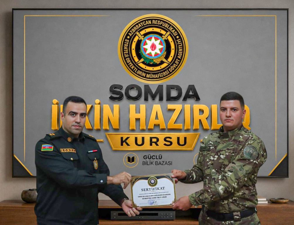 Strateji Obyektlərin Mühafizəsi Dövlət Agentliyində hərbi qulluqçuların ilkin hazırlıq kursu başa çatmışdır
